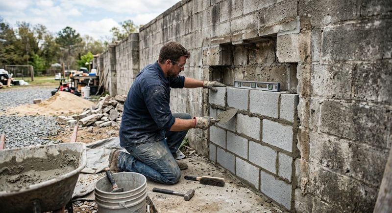 Block Wall Repair in Dunedin, FL