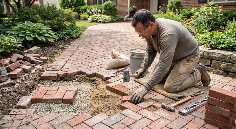 Brick Driveway Repair in Pinellas County, FL