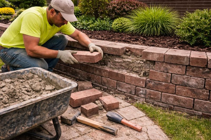 Brick Retaining Wall Repair in Pinellas County, FL