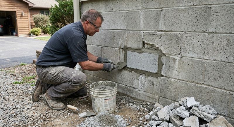 Cinder Block Wall Repair in Tampa, FL